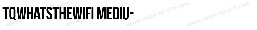 TQWhatstheWiFi Mediu字体转换